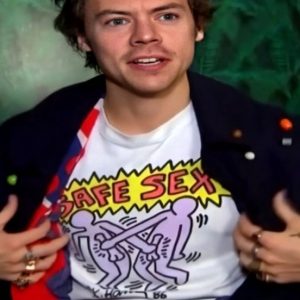 Keith Haring Safe Sex Harry Styles T-shirt