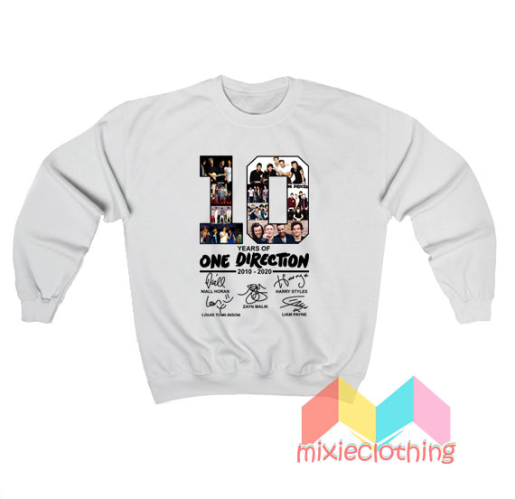 10 Years Of One Direction Sweatshirt