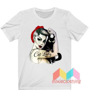 Official Cat Lady Girl T-shirt