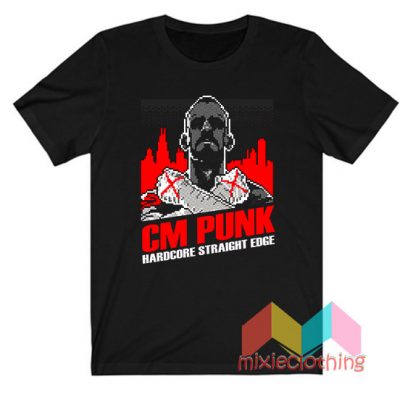 Get It Now CM Punk Hardcore Straight Edge T-Shirt - Mixieclothing.com
