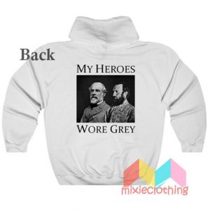 Vintage My Heroes Wore Grey Hoodie