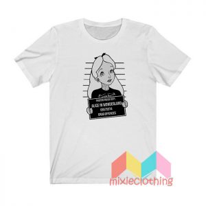 Alice In Wonderland Mugshot T shirt