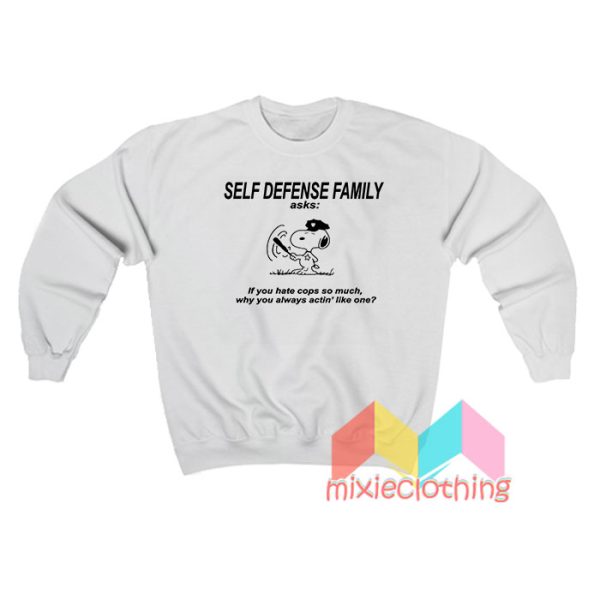 Self Defense Family Snoopy Sweatshirt