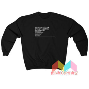 Bart Simpson Springfield Driver Licence Sweatshirt